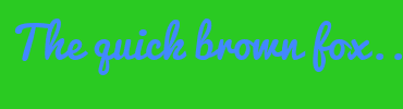 Image with Font Color 4288FF and Background Color 2ACA22